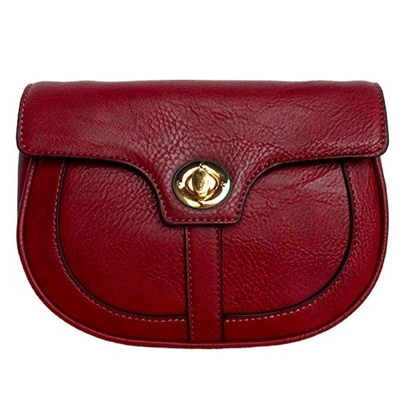 K Carroll Crossbody Saddlebag (Red) - Picture 3 of 12